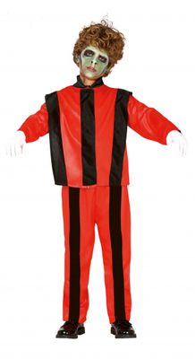 Fiestas Guirca zombiekostuum polyester rood maat 10 12 jaar