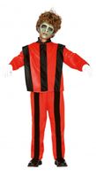 Fiestas Guirca zombiekostuum polyester rood maat 10 12 jaar - thumbnail
