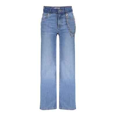 Frankie & Liberty winter jeansbroek meisjes - licht blauw - wide leg fit