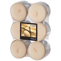 Geur theelichtjes/waxinelichtjes - Maxi - 12x - vanille aroma - 8 branduren