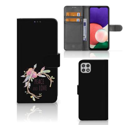 Samsung Galaxy A22 5G Leuk Hoesje Boho Text