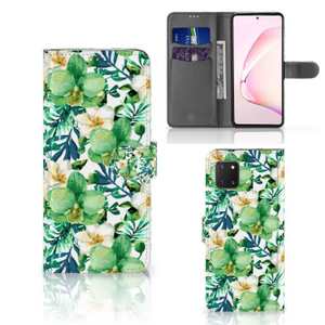 Samsung Note 10 Lite Hoesje Orchidee Groen