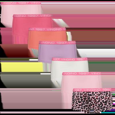 Vingino winter ondergoed meisjes - roze - Girls-boxer-7pack