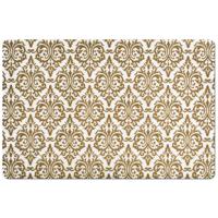 Zeller tafel placemats met barok print - goud - 43,5 x 28,5 cm - Vintage onderleggers