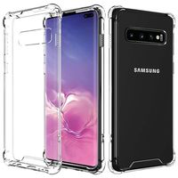 Krasbestendig Samsung Galaxy S10+ Hybride Hoesje - Doorzichtig