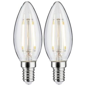 Paulmann 28855 LED-lamp Energielabel F (A - G) E14 2.7 W Warmwit (Ø x h) 35 mm x 97 mm 2 stuk(s)