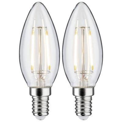 Paulmann 28855 LED-lamp Energielabel F (A - G) E14 2.7 W Warmwit (Ø x h) 35 mm x 97 mm 2 stuk(s)