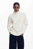 Lang trui met strikken - WHITE - L