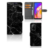 OPPO Reno5 Z | A94 5G | Bookcase | Marmer Zwart - Origineel Cadeau Vader