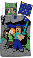 Minecraft Dekbedovertrek 140 x 200 cm - polykatoen - thumbnail