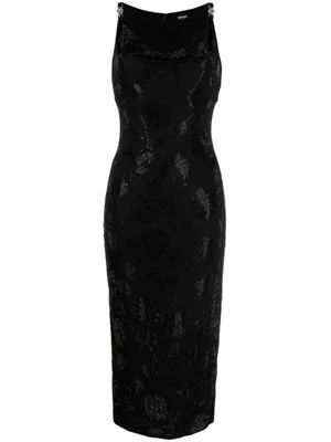 Versace robe Medusa '95 à ornements - Noir