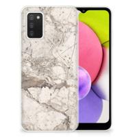 Samsung Galaxy A03S | TPU | Siliconen hoesje | Marmer Beige