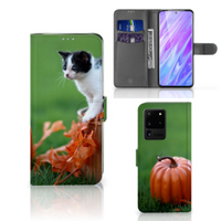 Samsung Galaxy S20 Ultra Telefoonhoesje met Pasjes Kitten - thumbnail