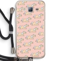 Ponys: Samsung Galaxy J3 (2016) Transparant Hoesje met koord
