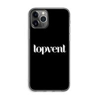 Topvent Zwart: iPhone 11 Pro Max Transparant Hoesje