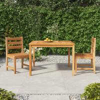 3-delige Tuinset massief teakhout
