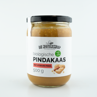 Pindakaas vers met stukjes (bio) 500 gram Pindakaas vers met stukjes (bio) 500 gram