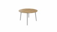 Tafel 9311 rond - 120 cm. - Alu - Eiken YT49a - Aluminium