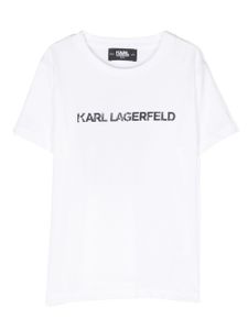 Karl Lagerfeld Kids t-shirt Ikonik à manches courtes - Blanc