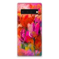 Smartphone hoesje Google Pixel 6 Pro Tulips Smartphone hoesje Google Pixel 6 Pro Tulips