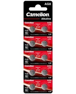 Camelion Alkaline knoopcelbatterij AG8 / LR55, 1,5 Volt, 0% HG - 10 stuks