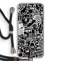Vexx Black Mixtape: Samsung Galaxy J4 Plus Transparant Hoesje met koord