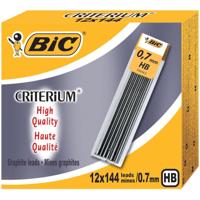 Bic criterium potloodstiften, 0,7 mm, HB, etui van 12 stuks
