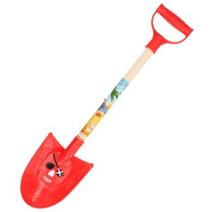 Speelgoed piraten schep - voor kinderen - punt - kunststof - rood - 49 cm