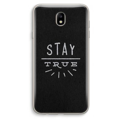 Stay true: Samsung Galaxy J7 (2017) Transparant Hoesje