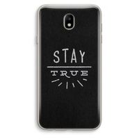 Stay true: Samsung Galaxy J7 (2017) Transparant Hoesje