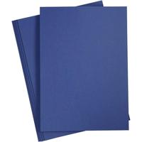 Hobby karton - A4 formaat - 20x vellen - donkerblauw - 180 grams - papier - knutselen