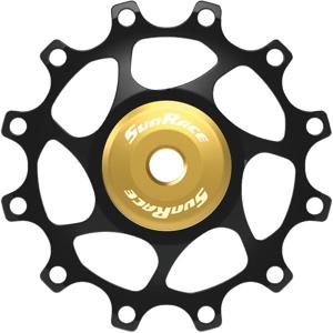 SunRace derailleurwiel 12t alloy goud