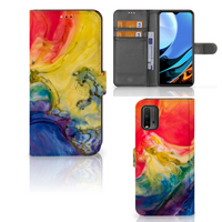 Hoesje Xiaomi Redmi 9T | Poco M3 Watercolor Dark - thumbnail