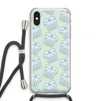 Octopussen: iPhone XS Transparant Hoesje met koord Octopussen: iPhone XS Transparant Hoesje met koord