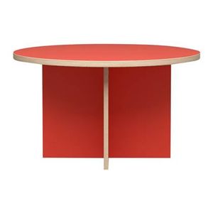 "HKliving Dining Table Eettafel - Ø 130 cm - Orange "