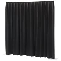 Wentex P&D Curtain Dimout 300x300 Pipe & Drape geplooid gordijn zwart