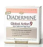 Diadermine crème 50 mL Global Action 9 anti-age nachtcrème
