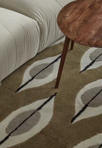 Layered - Vloerkleed Stig Lindberg Trellis Rug Olive Green -