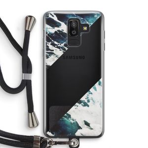 Golven: Samsung Galaxy J8 (2018) Transparant Hoesje met koord