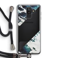 Golven: Samsung Galaxy J8 (2018) Transparant Hoesje met koord