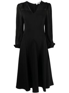 DVF Diane von Furstenberg robe Trina à coupe mi-longue - Noir