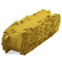 Folat Feest/verjaardag versiering - crepe slingers - goud - 24 mtr - papier - feestartikelen