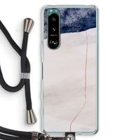 Stone White: Sony Xperia 5 III Transparant Hoesje met koord