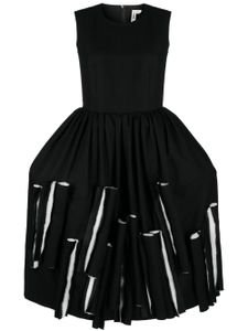 Comme Des Garçons robe sans manches à design superposé - Noir