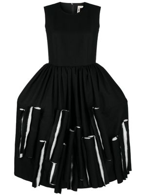 Comme Des Garçons robe sans manches à design superposé - Noir