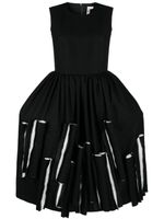 Comme Des Garçons robe sans manches à design superposé - Noir