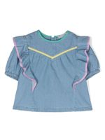 Stella McCartney Kids blouse à volants - Bleu - thumbnail