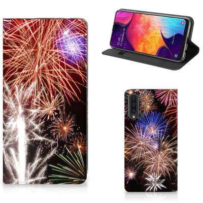 Samsung Galaxy A50 Hippe | Standcase | Vuurwerk