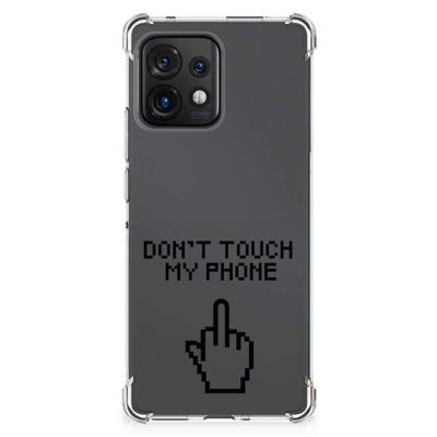 Motorola Edge 40 Pro Anti Shock Case Finger Don't Touch My Phone