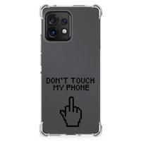 Motorola Edge 40 Pro Anti Shock Case Finger Don't Touch My Phone